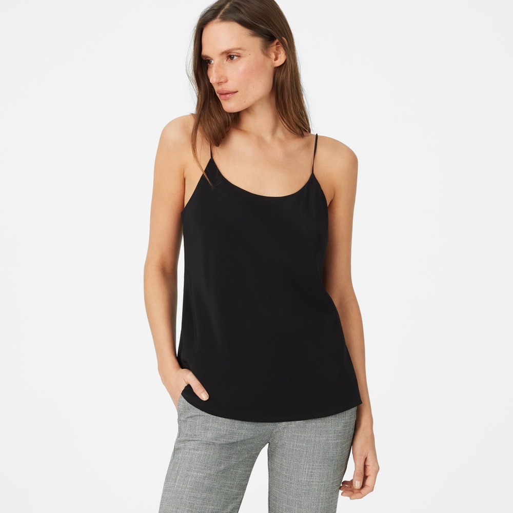 NWT Club Monaco Haldys Silk Camisole Black